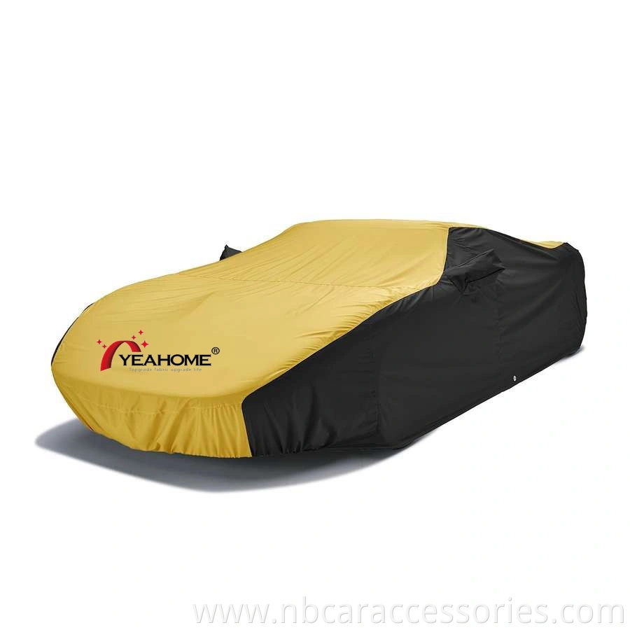 Breathable Car Covers Polyester 4-Way Elastic Patchwork Car Cover